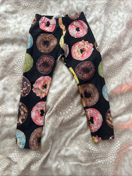 Rock & Candy Other - Rock Candy Kids Donut Print Leggings - Black with Multicolor Donuts size 2T